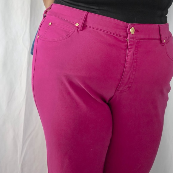 🔻SALE Escada Hot Pink Women’s Jeans | Straight Leg Pants - XL - Picture 4 of 6